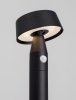 Minimalistyczny słupek ogrodowy z czujnikiem ruchu klasyczny LED 3 tryby świecenia aluminiowy czarny regulowany IP54 FRAVELA LE75124 Luces Exclusivas